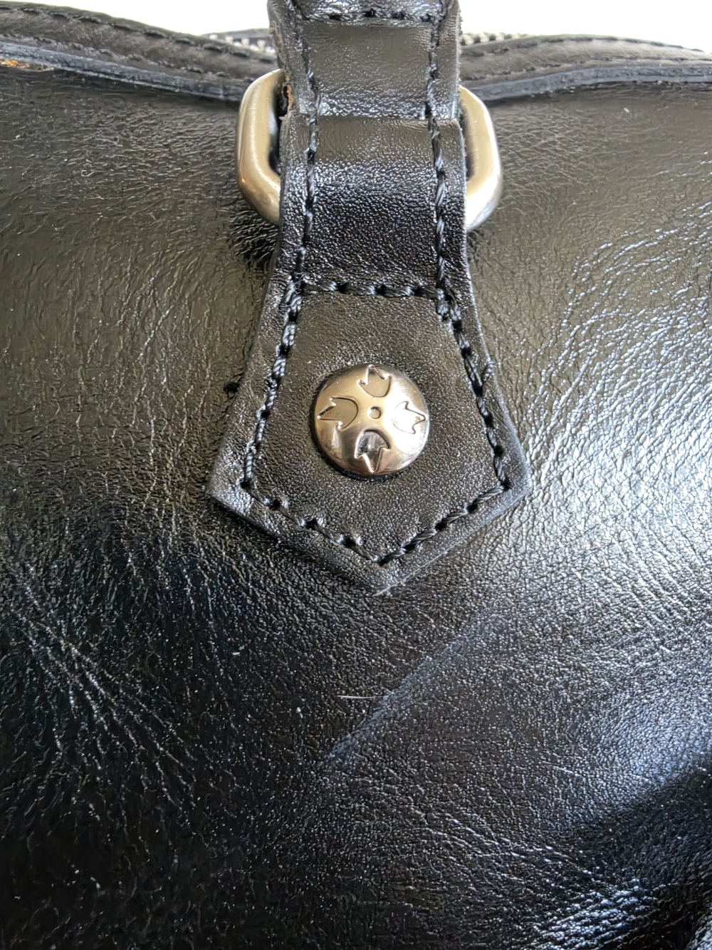 Patricia Nash Skye Satchel in tooled black leather Shoulder Handbag - Picture 5 of 12